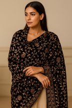 Premium Velvet Embroidered Shawl – Traditional Pakistani Elegance | Women's Winter Wrap
