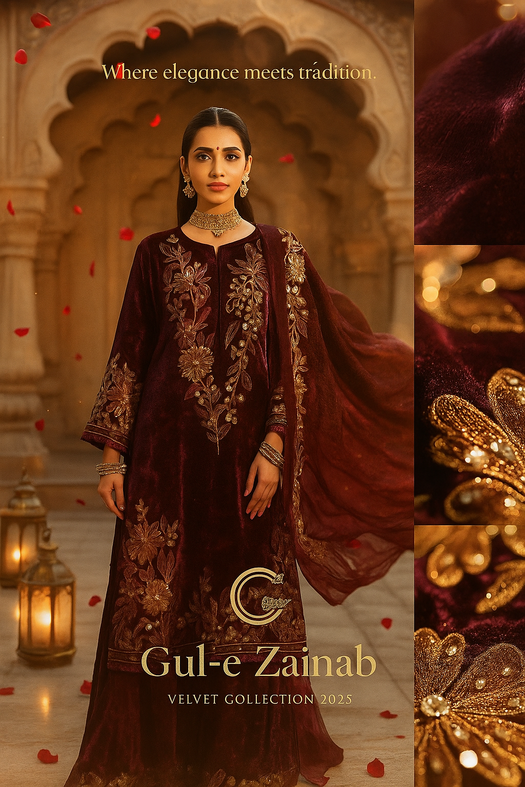 Gul-e-Zainab | Velvet Collection 2025 – Where Elegance Meets Tradition