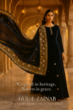 Gul-e-Zainab | Velvet Shawl Collection 2025 – Wrapped in Heritage